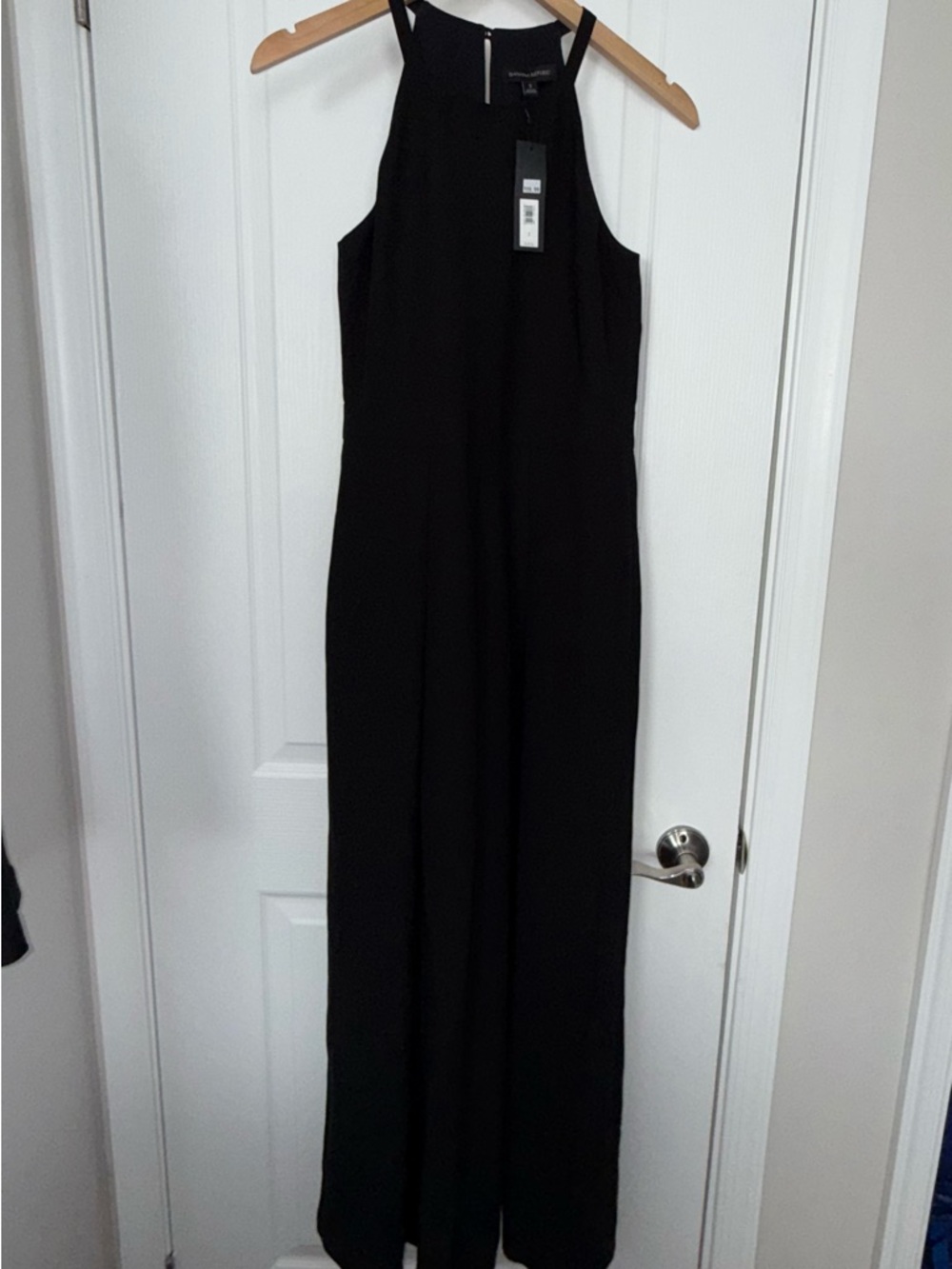 Banana Republic Black Sleeveless Wide-Leg Jumpsuit